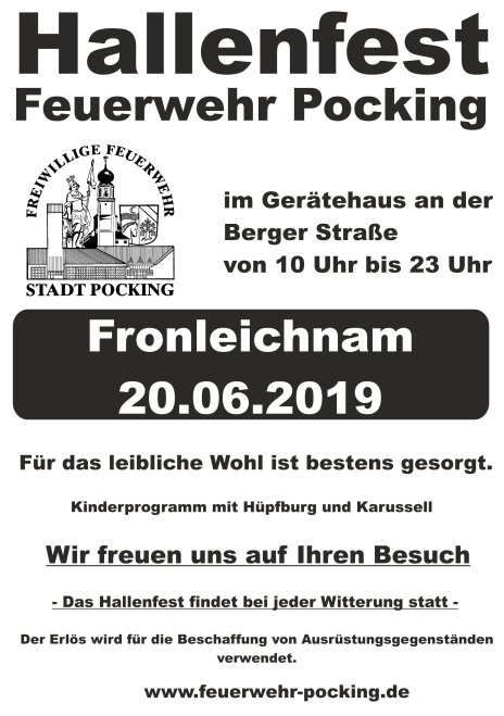 Flyer Hallenfest FF 2019