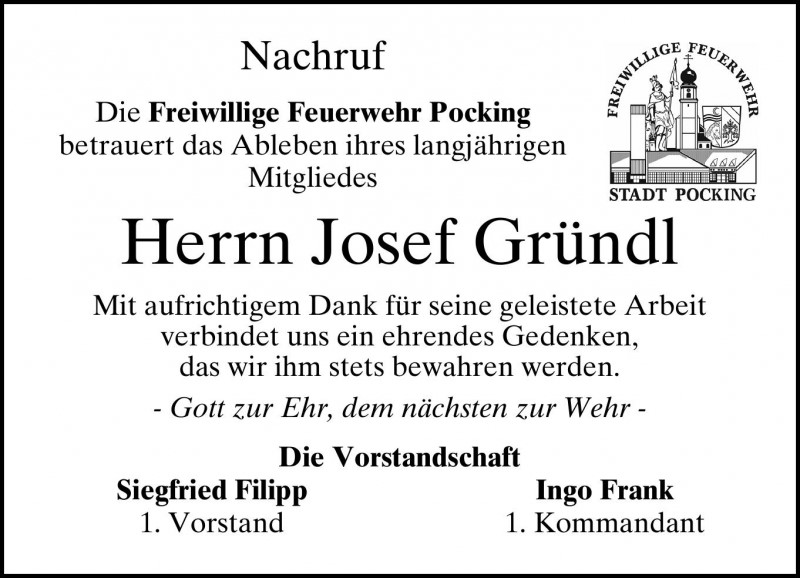 Nachruf Gruendl