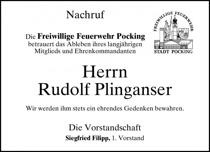 Nachruf Plinganser